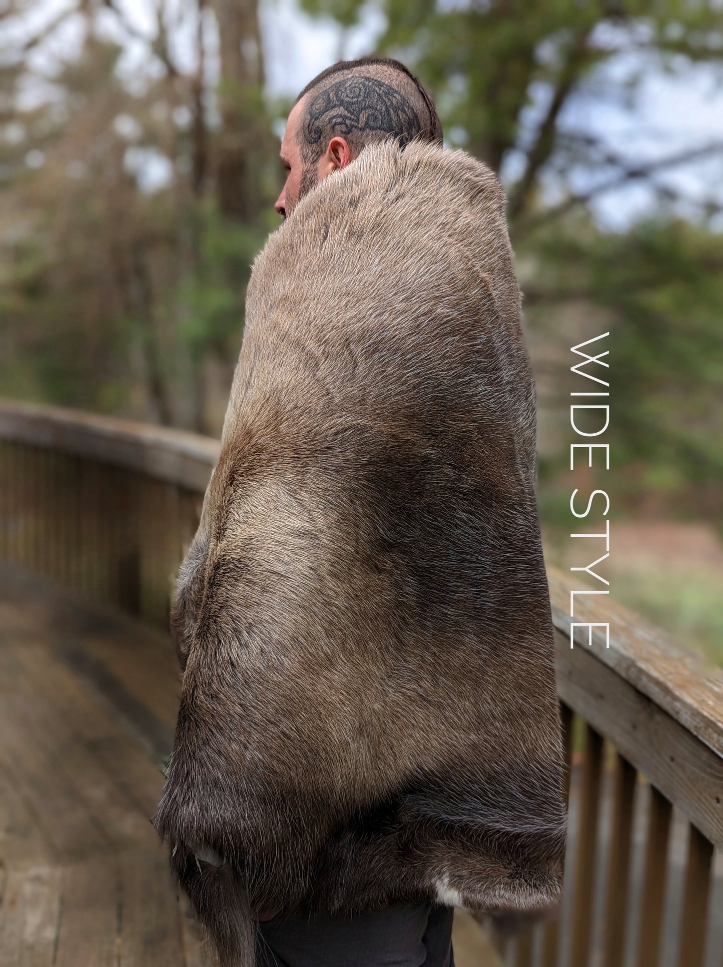 Reindeer Hide Cloak - Wide Style
