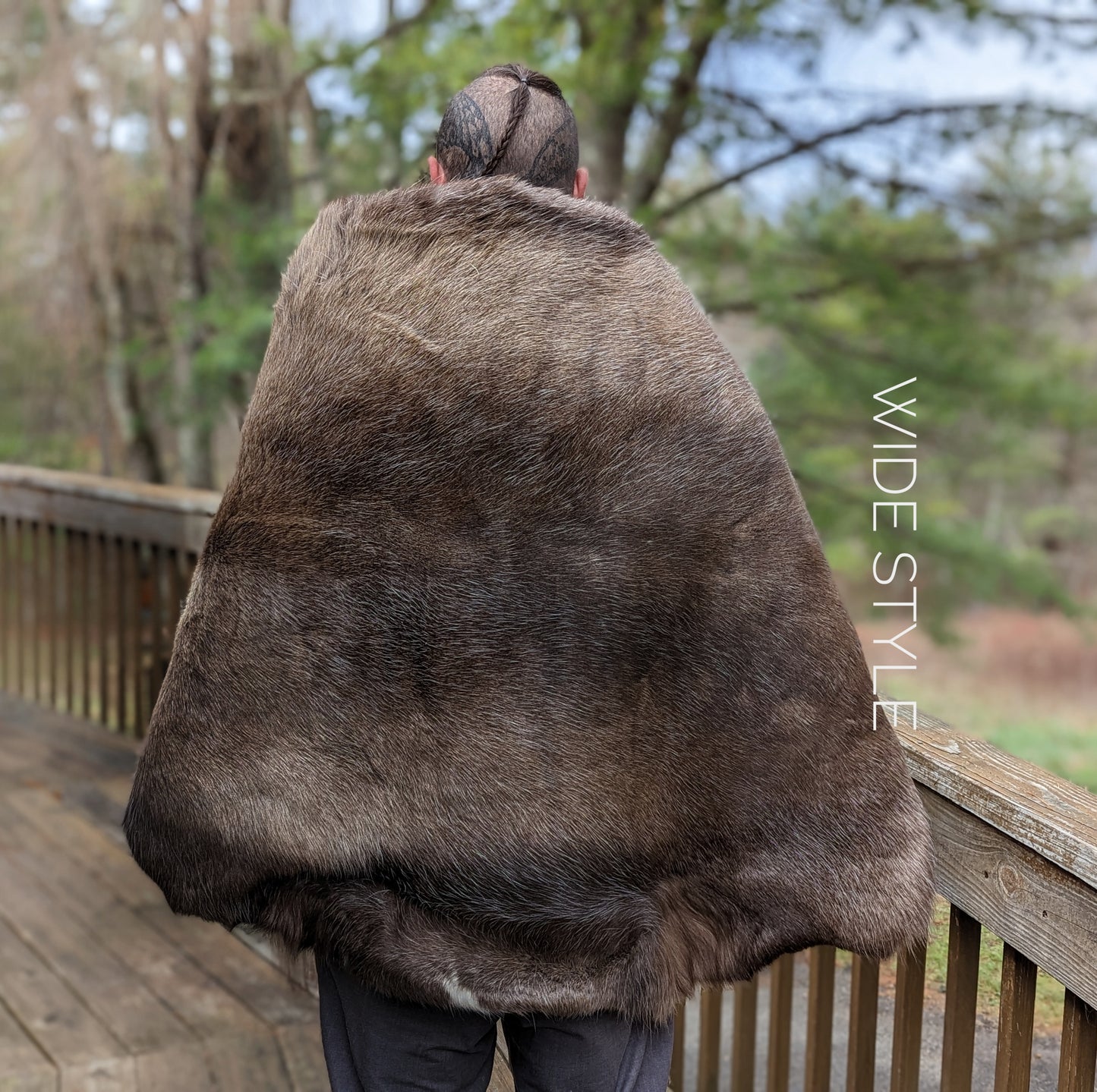 Reindeer Hide Cloak - Wide Style
