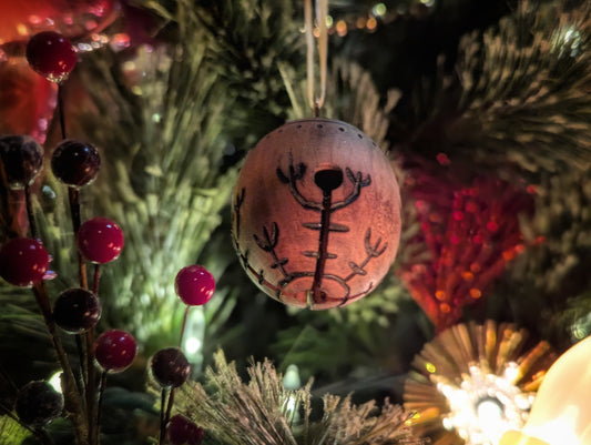 Functional Wood Bell Icelandic Stave Hand Burned Ornament