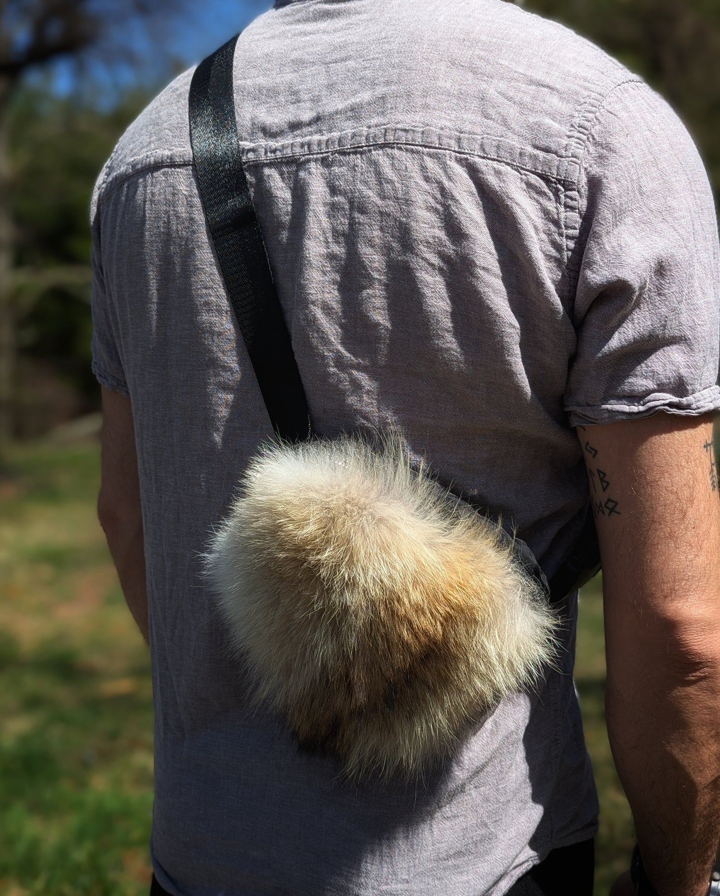 Coyote Fur Cross Body or Belt Bag