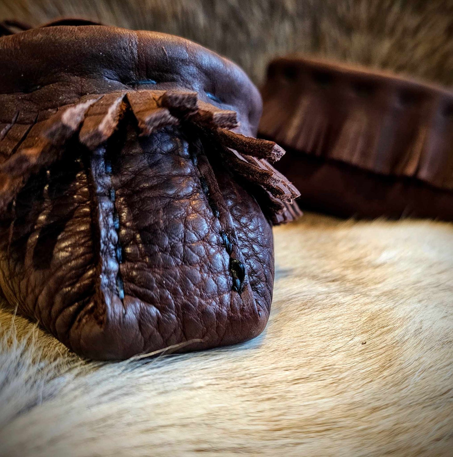 Bison Hide Low top Moccasins Size 11-12 Men's US