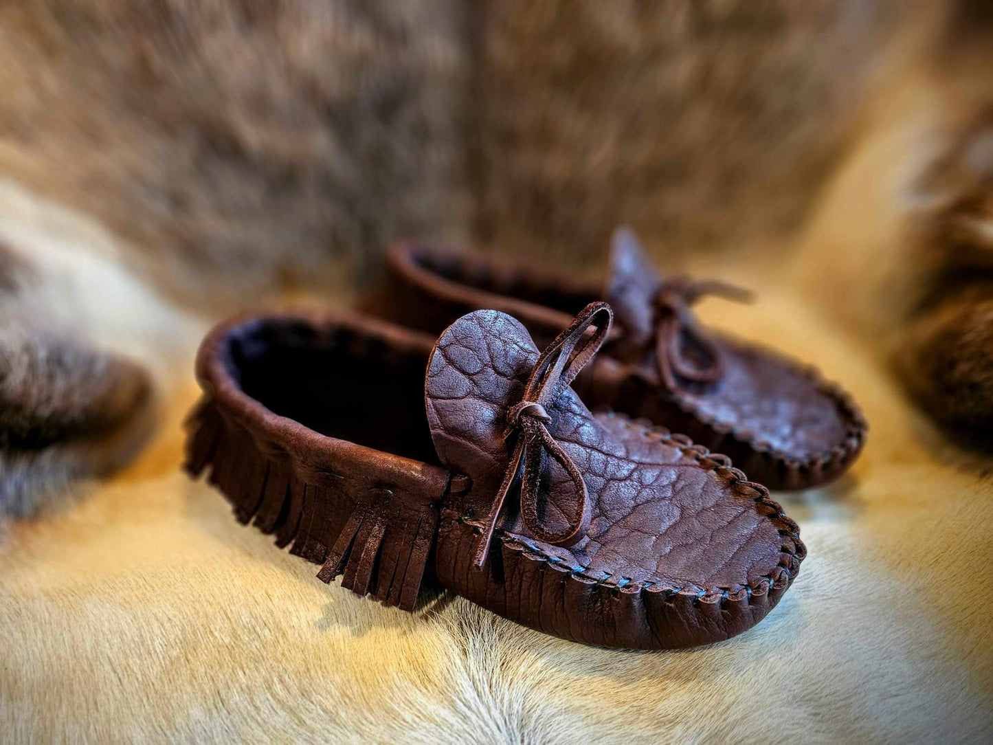 Bison Hide Low top Moccasins Size 11-12 Men's US