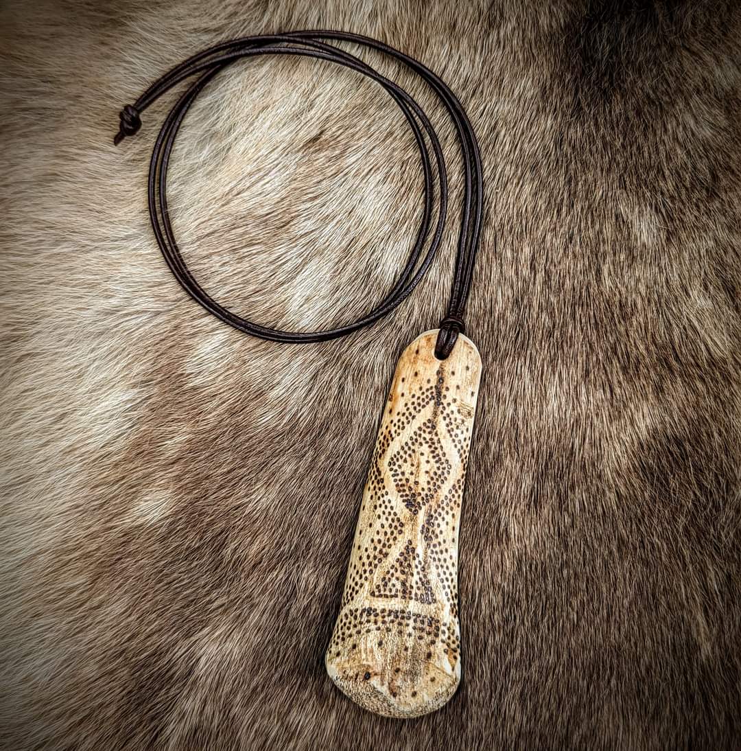 Deer Bone Othala Pendant