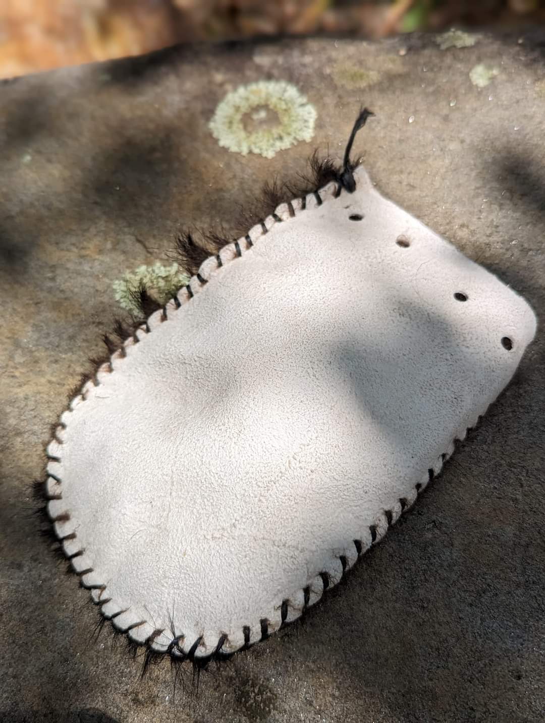 Black Goat Hair-On Medicine or Rune Bag