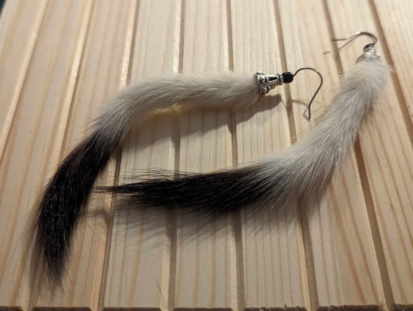 Winter Ermine Tail Earrings