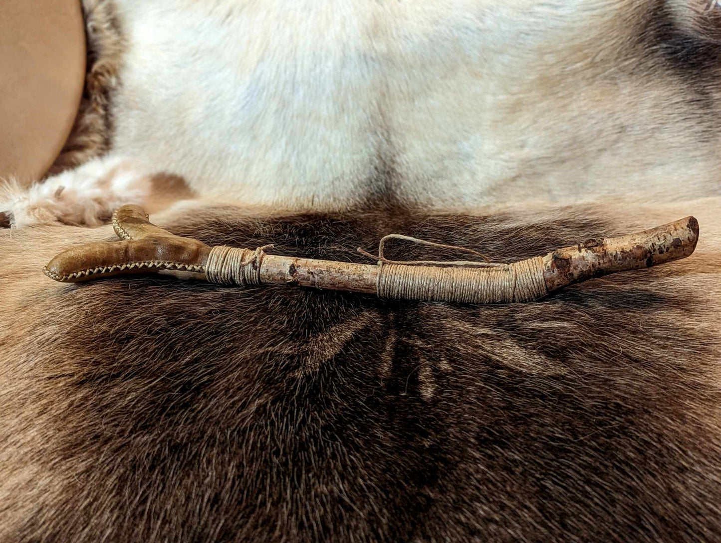 Snake People Medicine Talk Elk Hide Shaman Rattle Forked Tongue