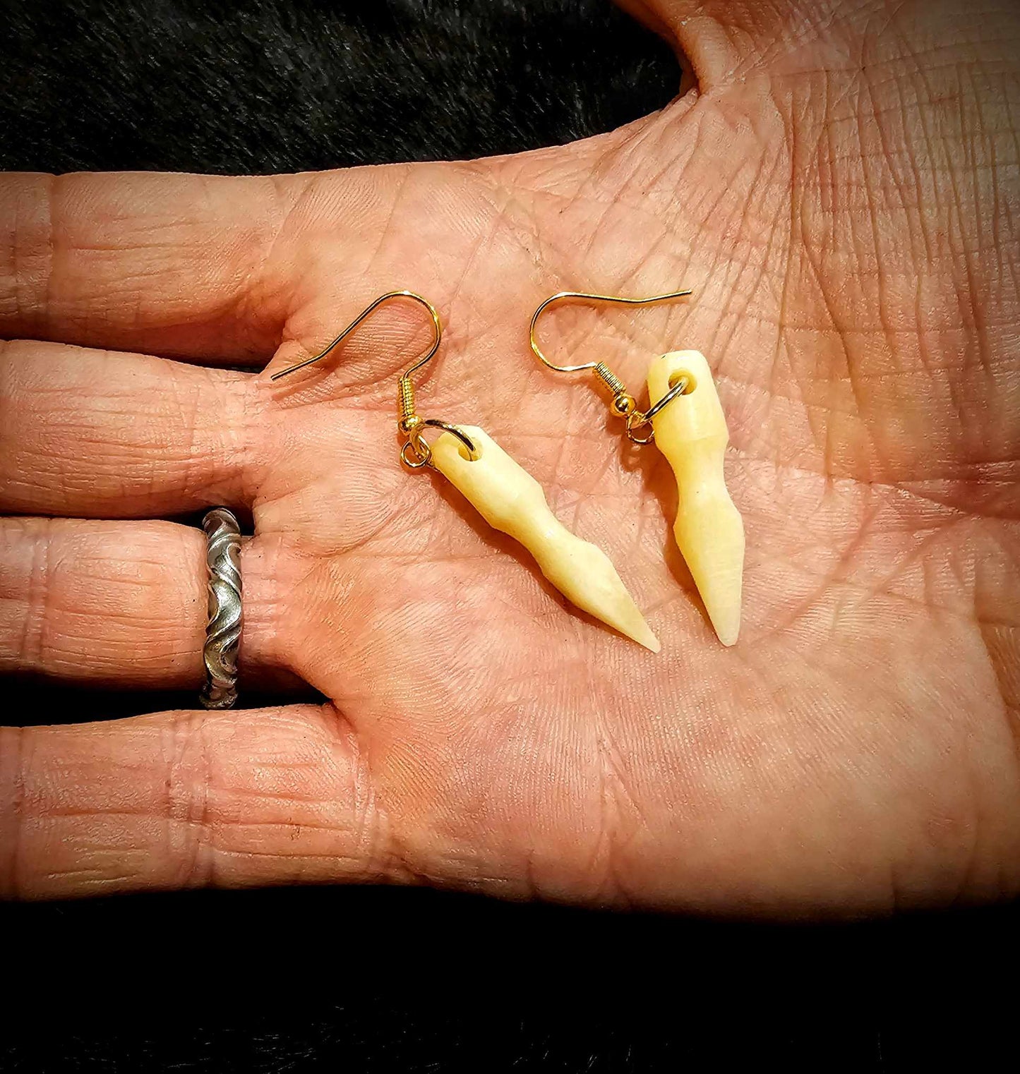 Elk Bone Spear Earrings | Gungnir