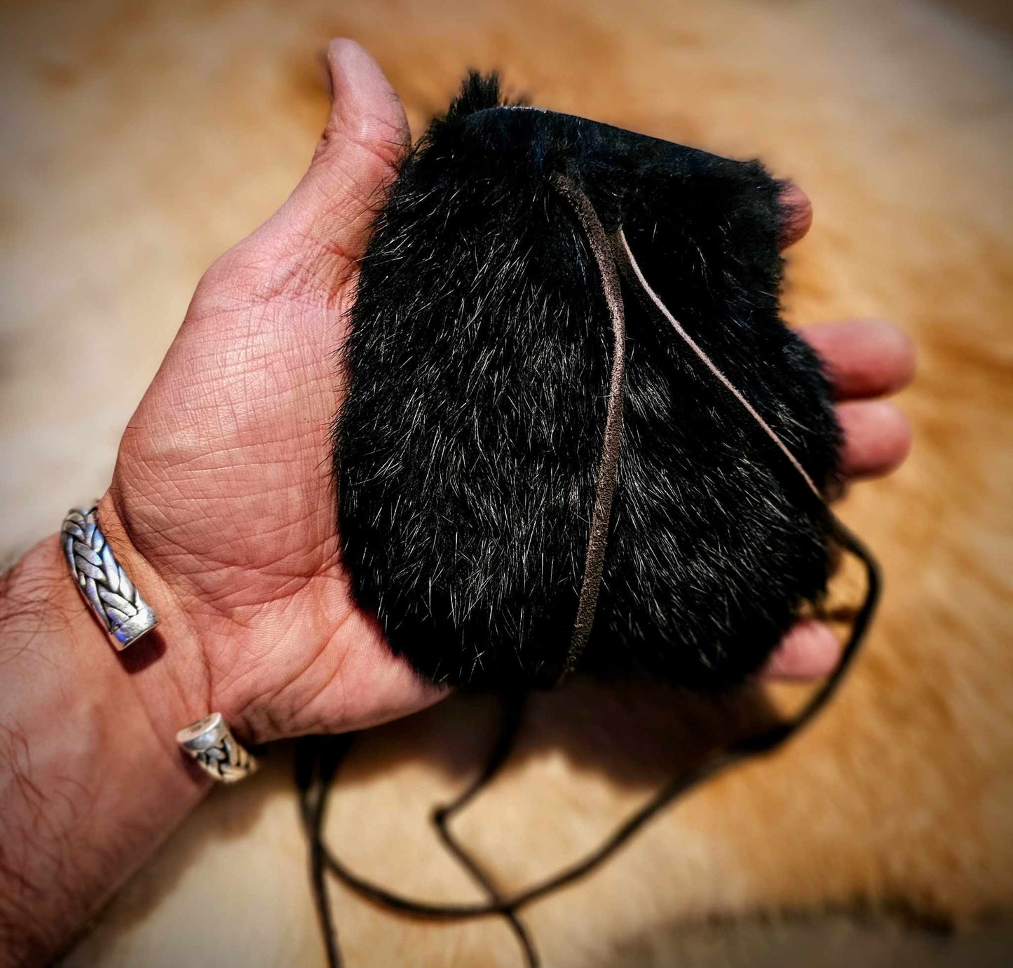 Rabbit Fur Medicine Bag