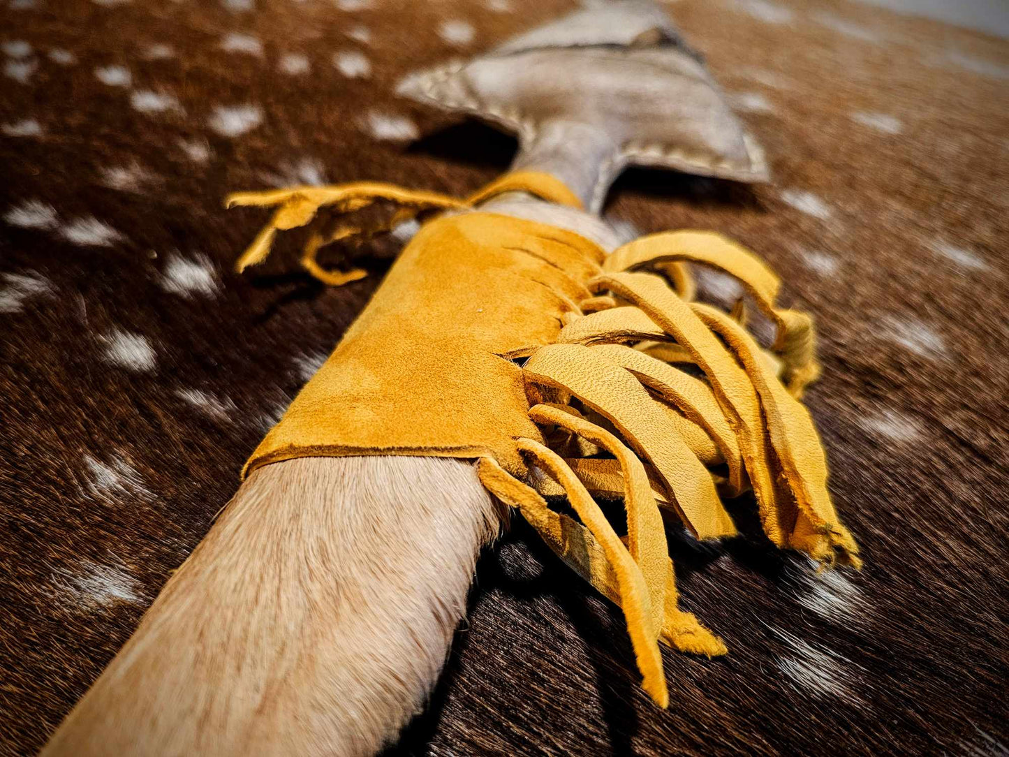 Deer Hoof, Leg, and Bone Arrow Shape Rattle