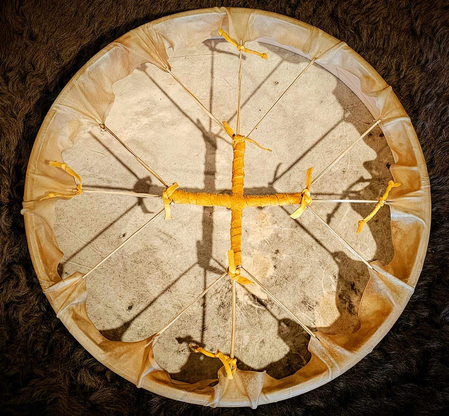 Red Stag Hart 18 Inch Shaman Drums With Deer Jaw Beater