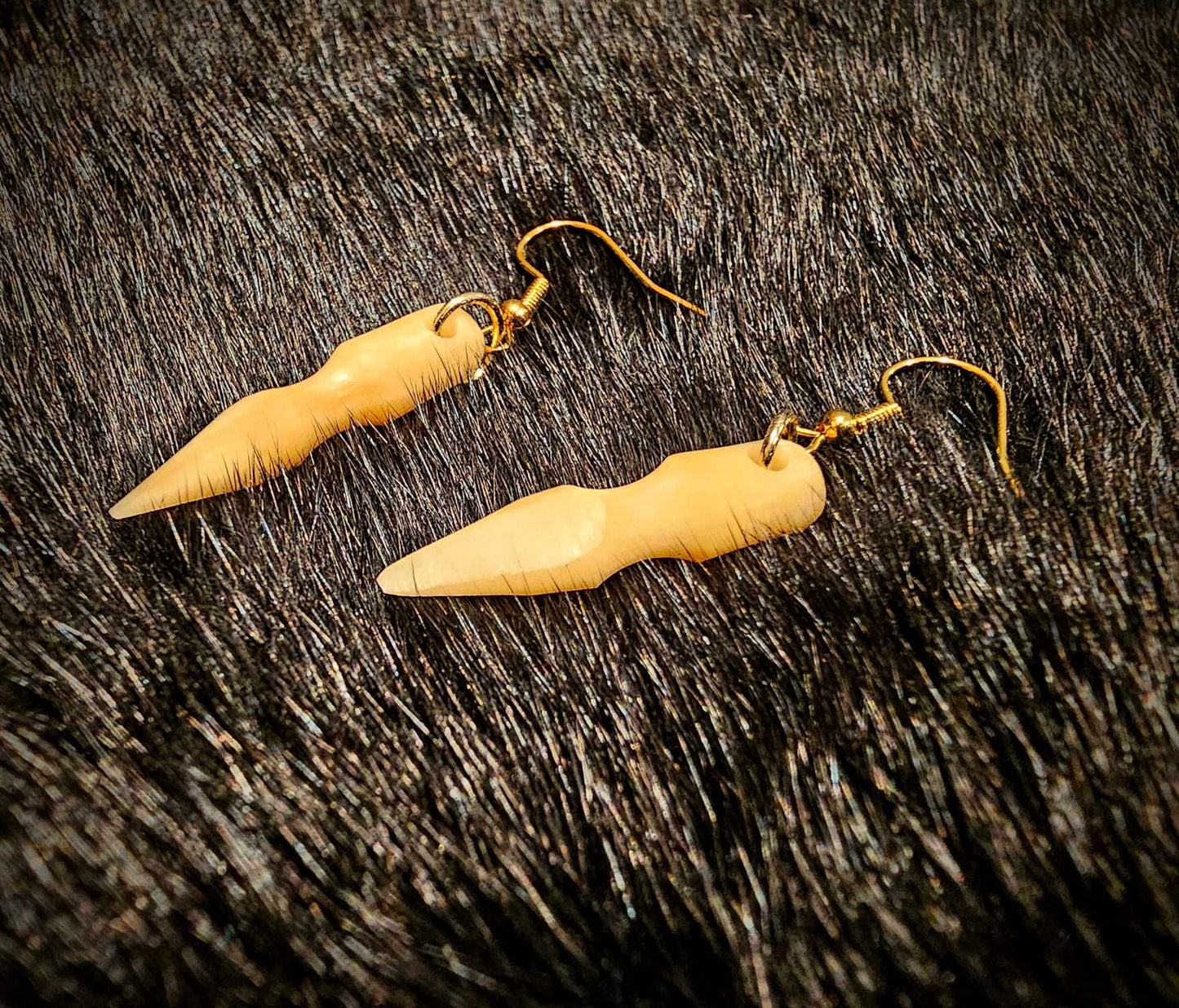 Elk Bone Spear Earrings | Gungnir