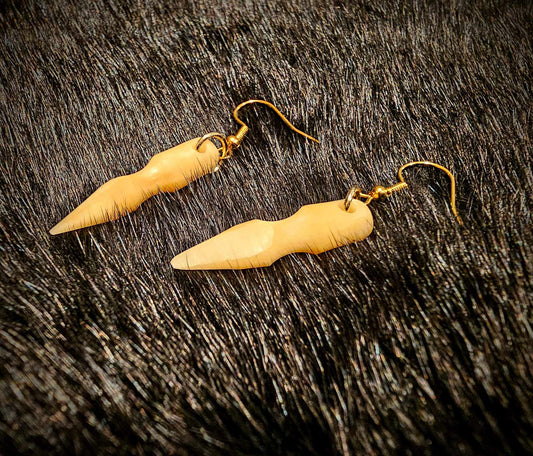 Elk Bone Spear Earrings
