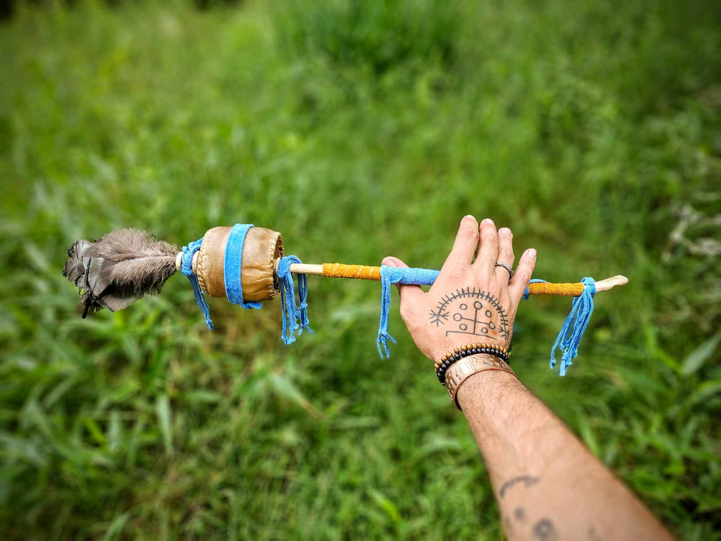 Handcrafted Wind Spirit Medicine Rattle | Sound Healing | Meditation Rattle