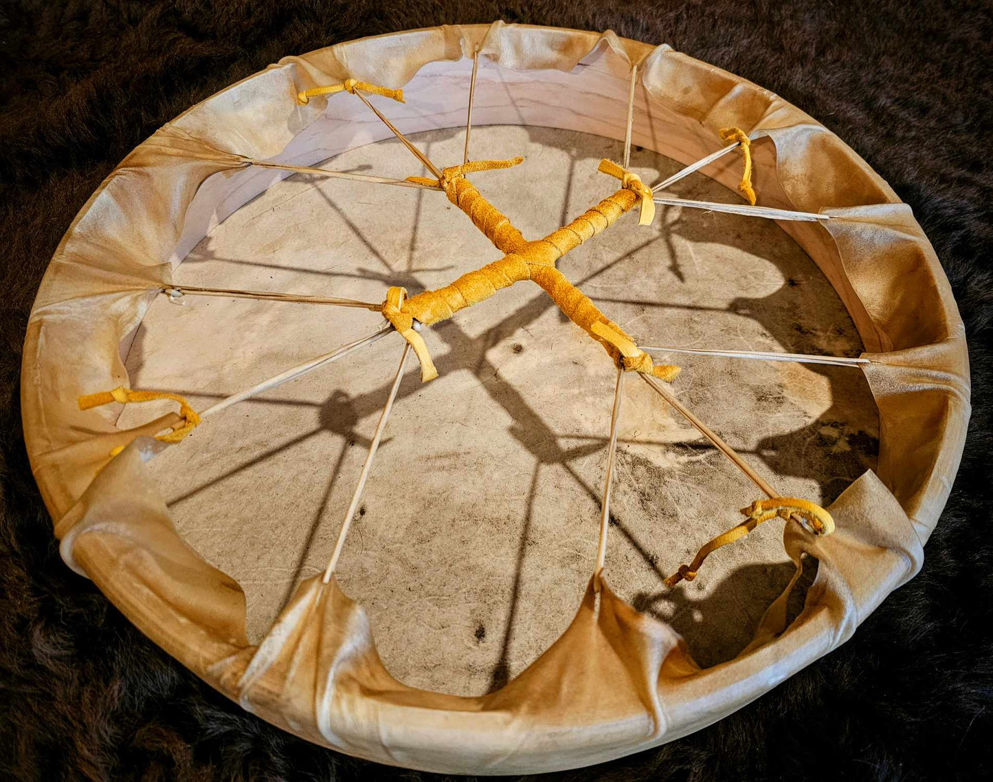 Red Stag Hart 18 Inch Shaman Drums With Deer Jaw Beater