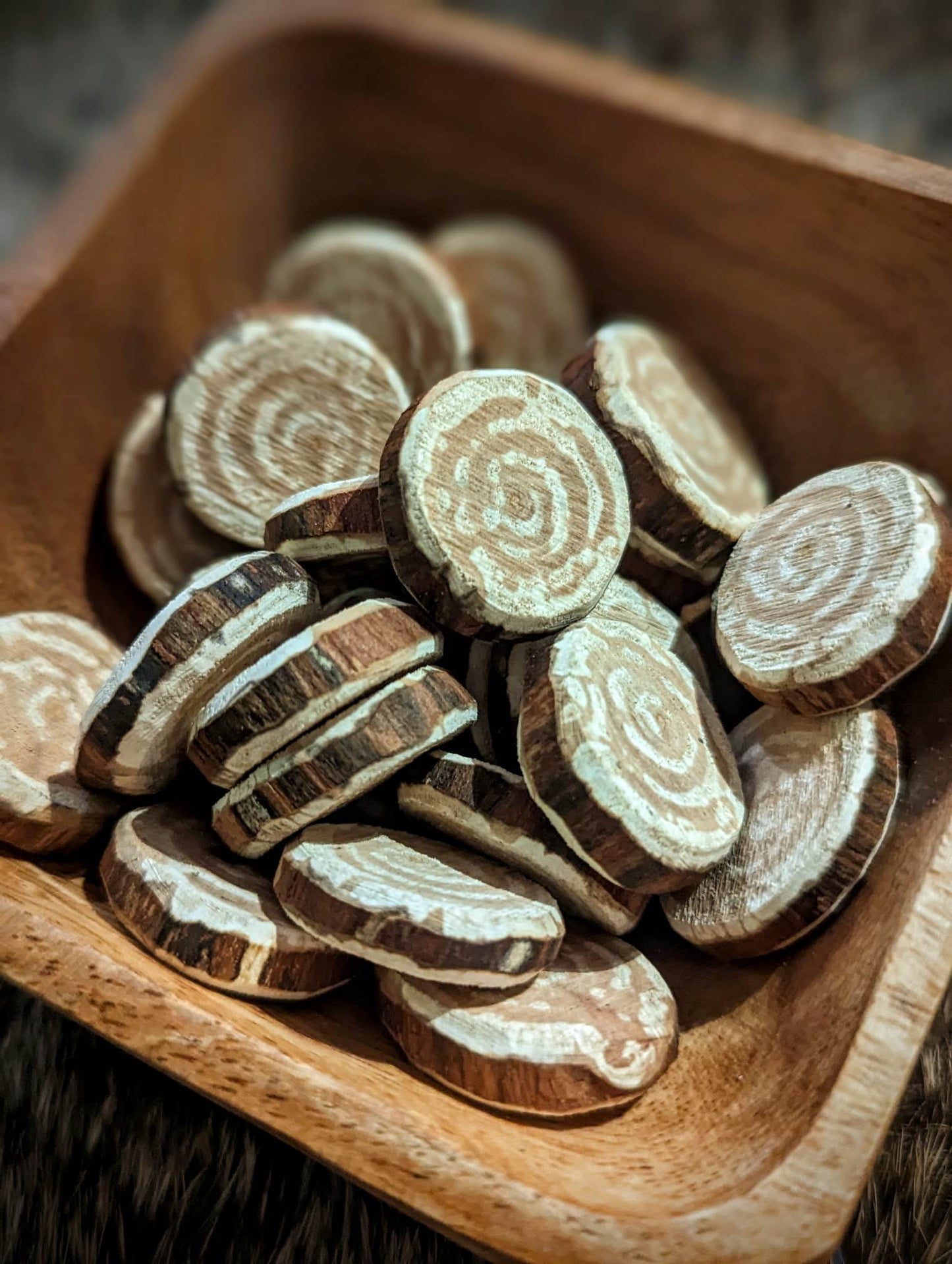 24 Elder Futhark Apple Wood Runes