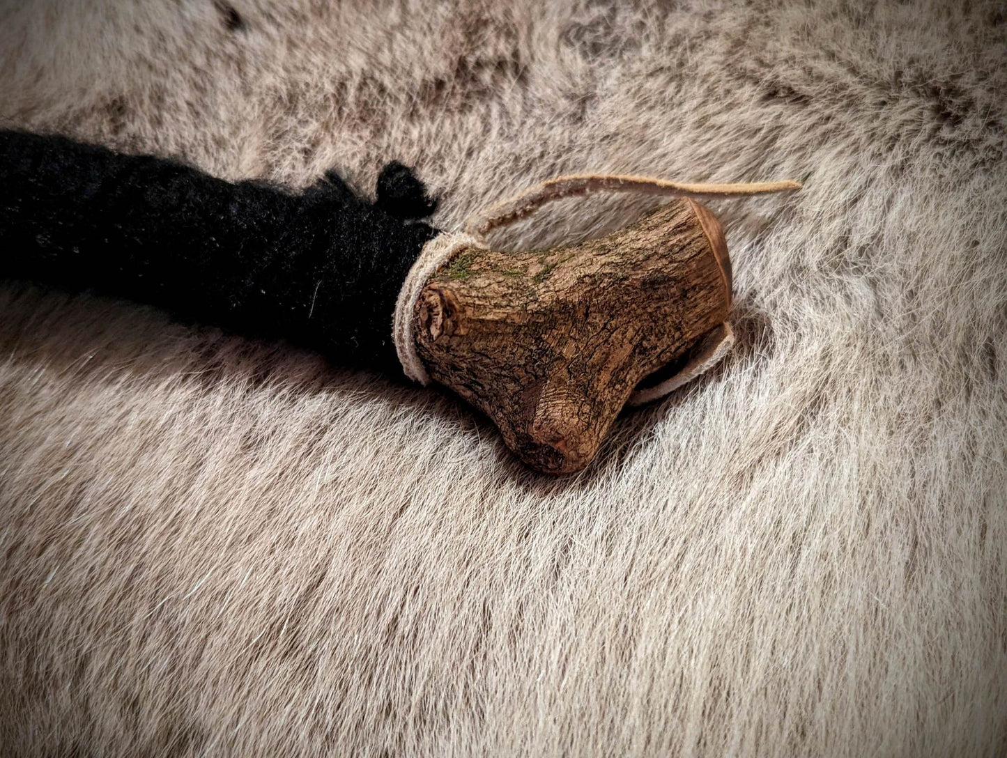 Raven Story Rattle Crow Feather Holly Branch
