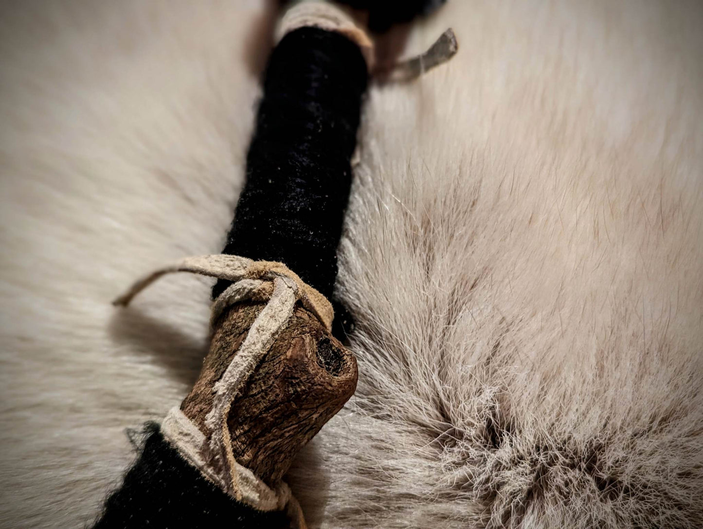 Raven Story Rattle Crow Feather Holly Branch