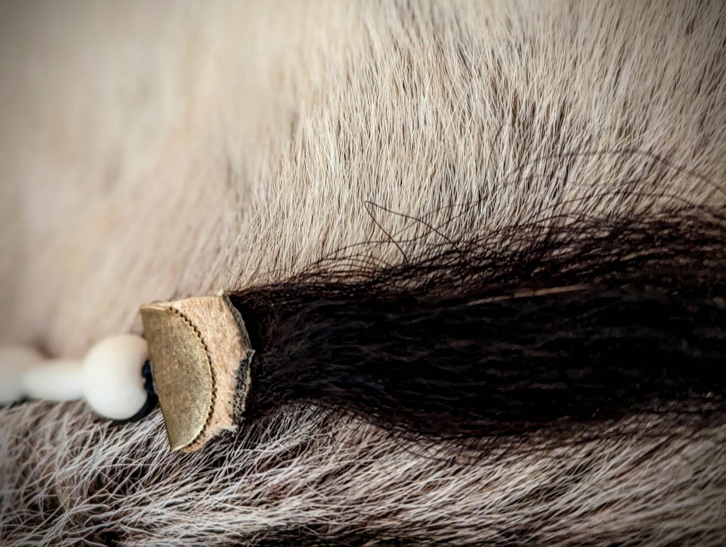 Bison Hair and Cattle Bone Ritual Talisman