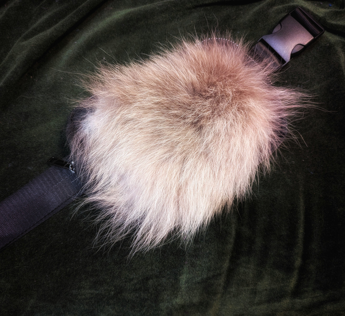 Wolf Fur Cross Body or Belt Bag