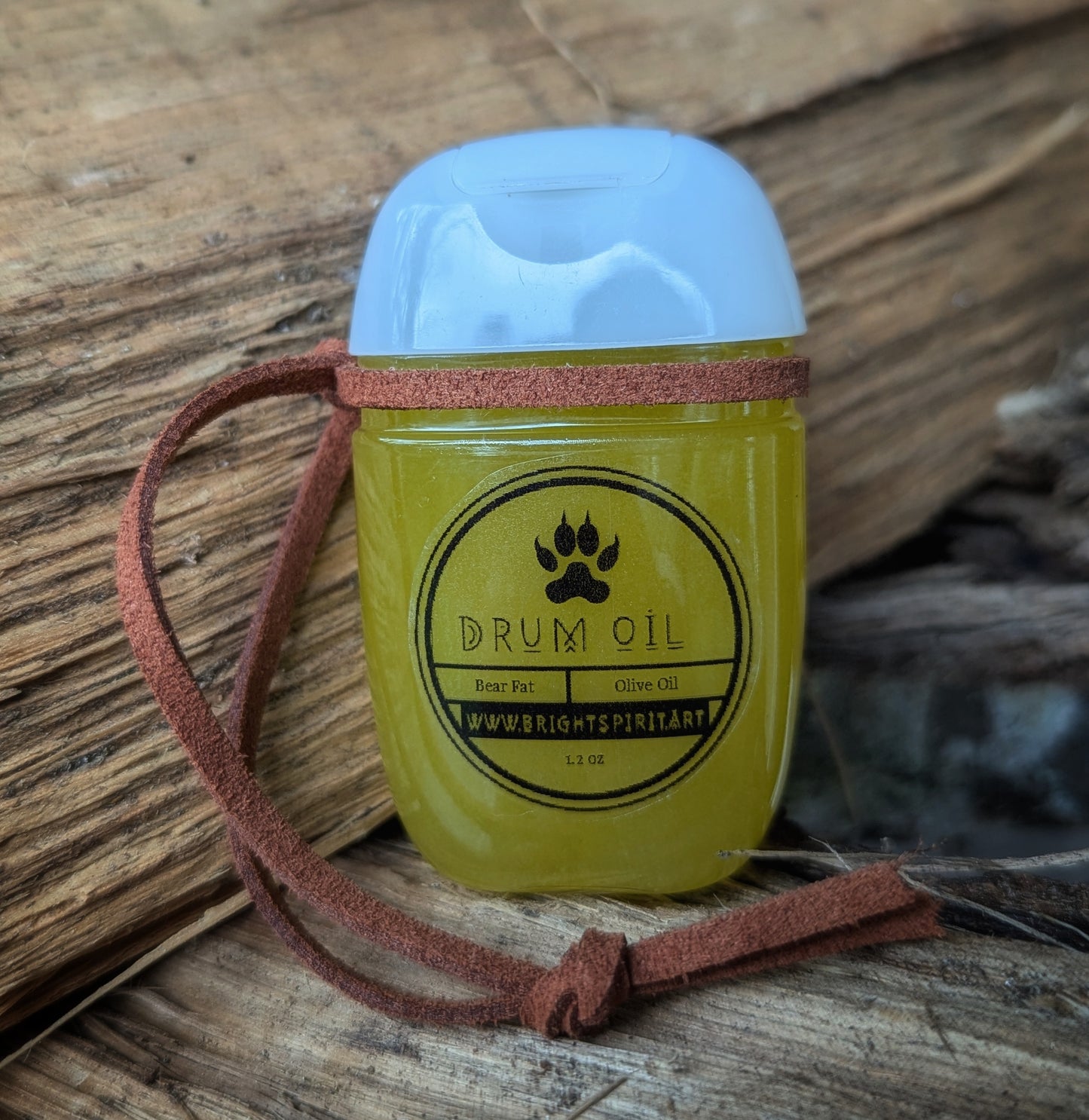 Bear and Olive Drum Oil For Natural Rawhide Drums| Bear Grease Oil | Drum Conditioner