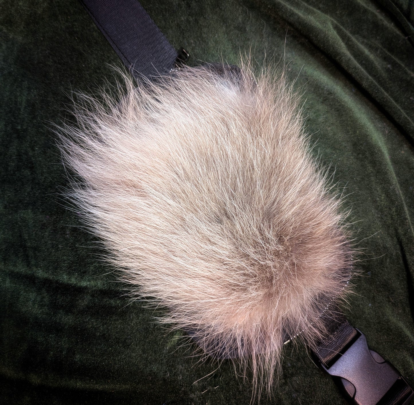 Wolf Fur Cross Body or Belt Bag