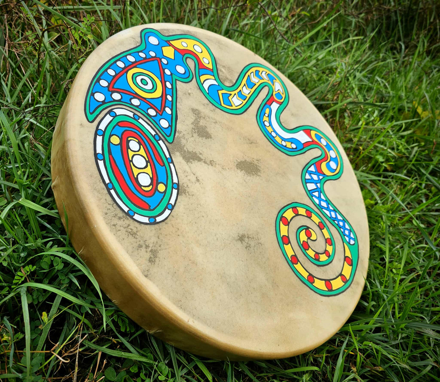 Great Serpent Mound 20" Elk Hide Drum
