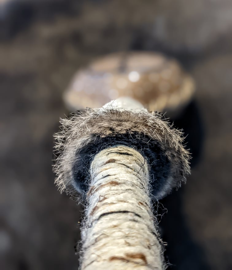 Winter Sol Sunwheel Elk Hide Norse Shaman Rattle Alder Handle Leather Hand Sewn