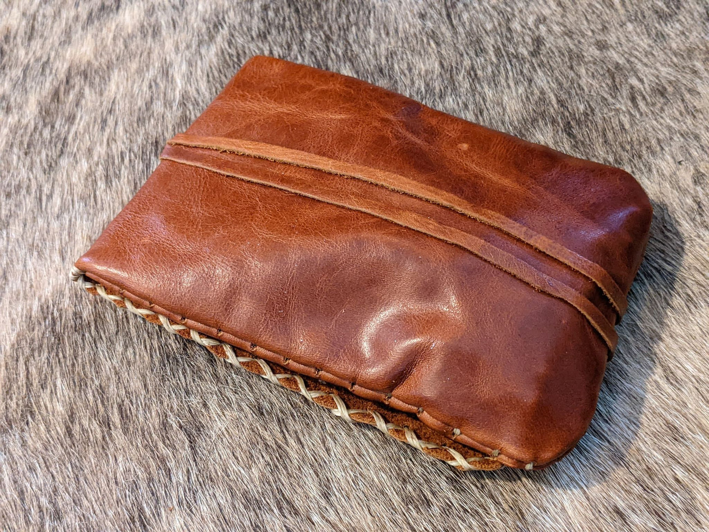 Hand Sewn Leather Pouch | Rune Bag | Elder Futhark Engraving