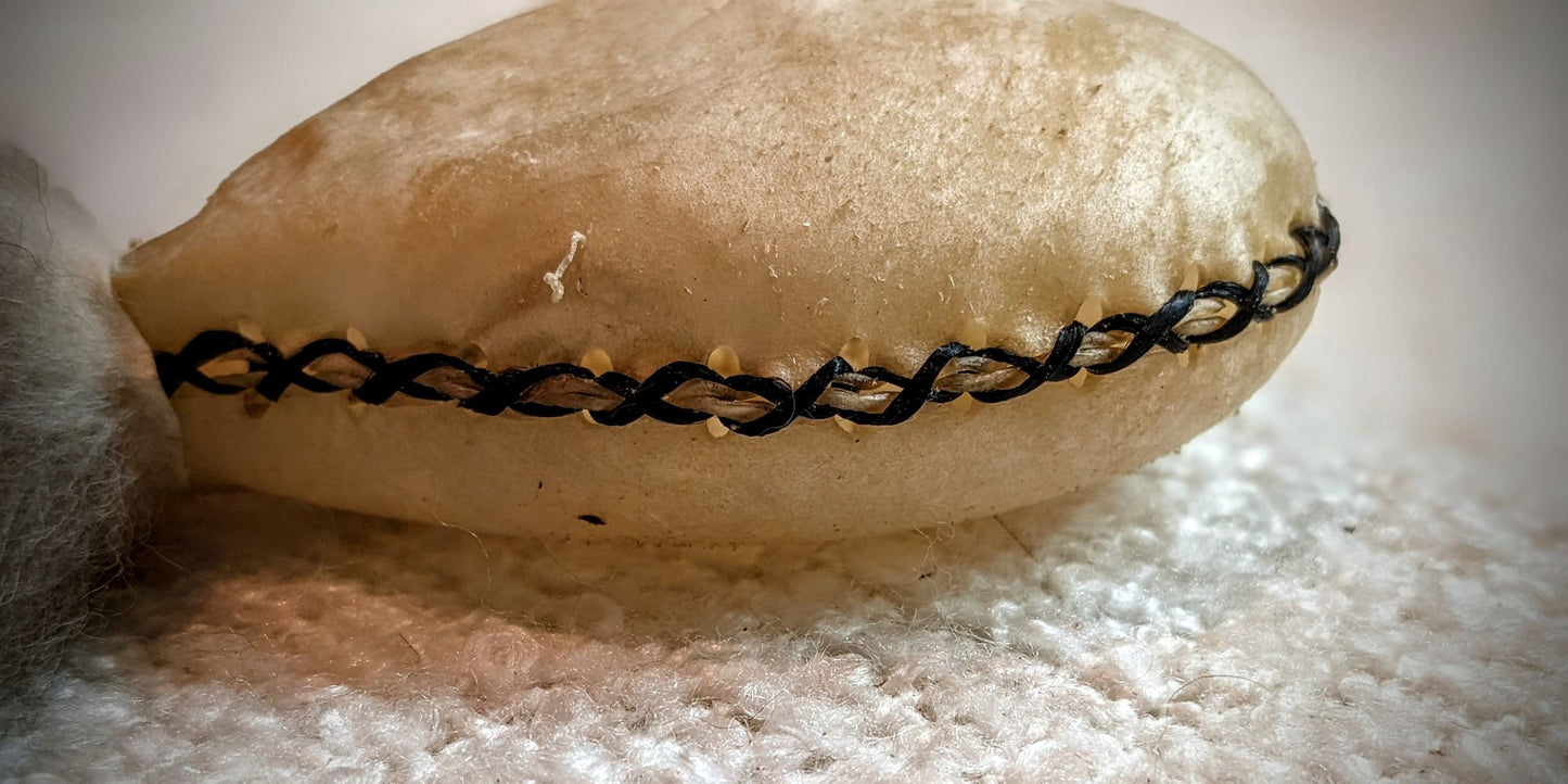 Deer Jaw and Wolf Fur Shaman Rattle | Meditation Ritual Rattle |