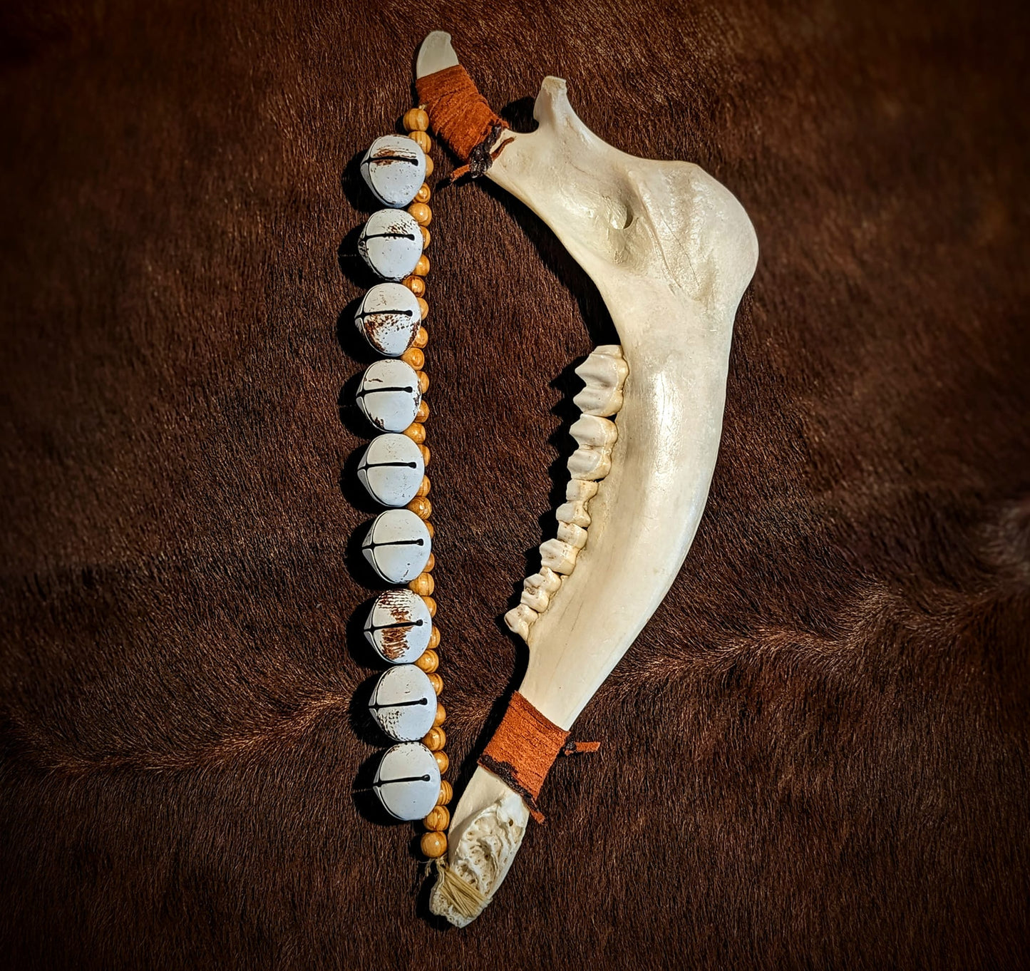 Elk Jaw Warding Spirit Bell Rattle
