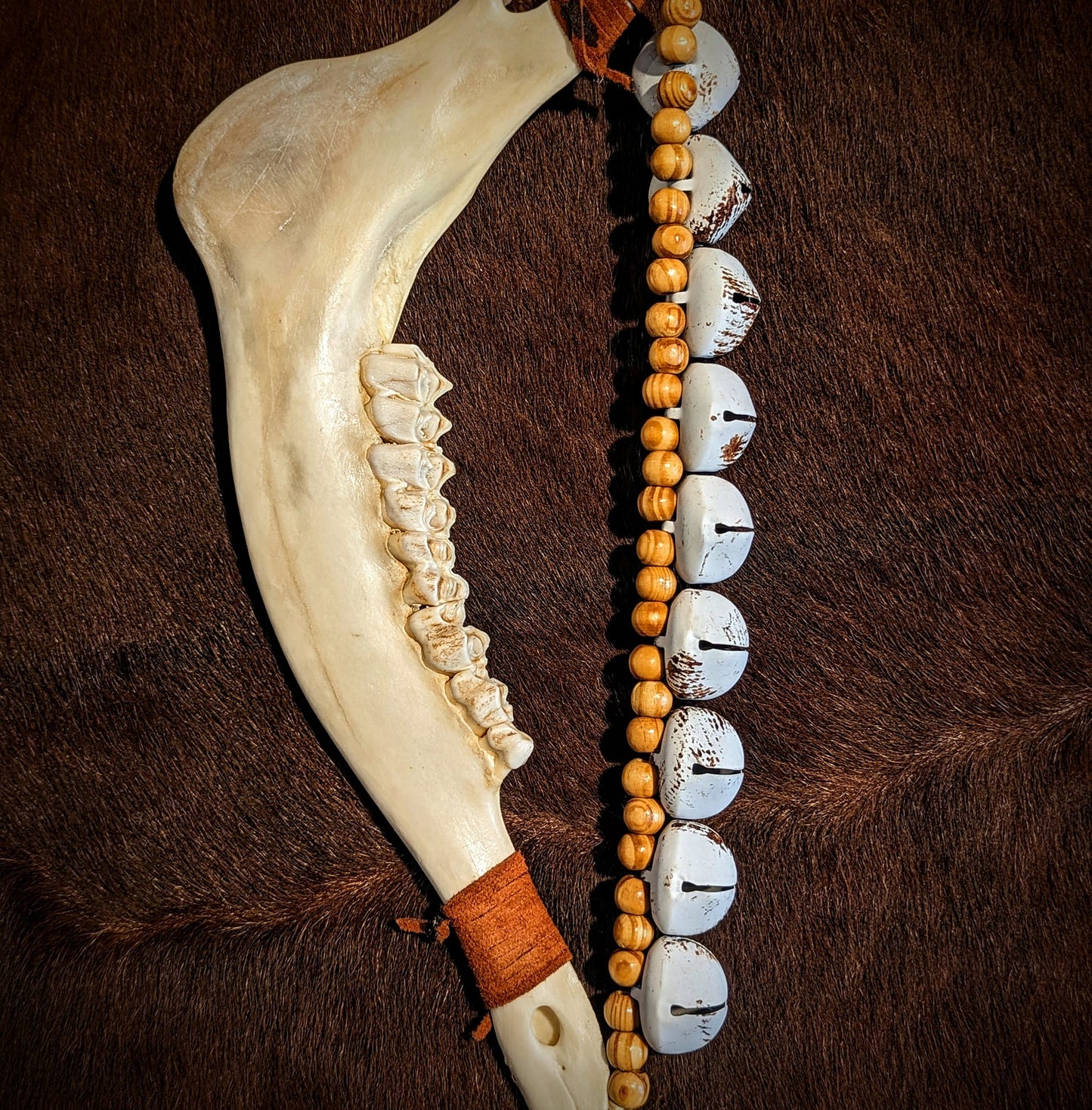 Elk Jaw Warding Spirit Bell Rattle