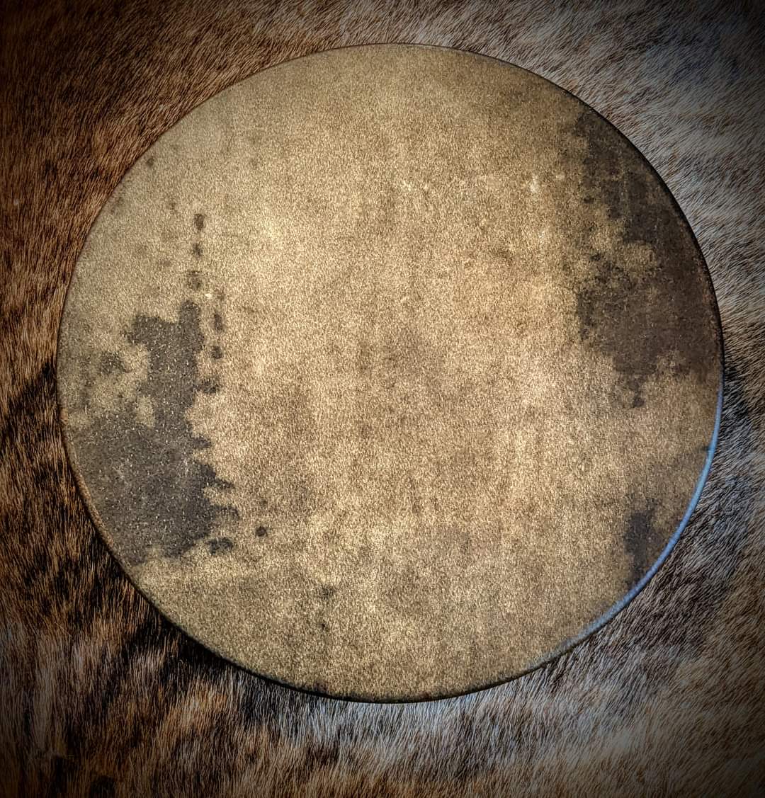 14" Horse Hide Drum | Deep Maple Frame