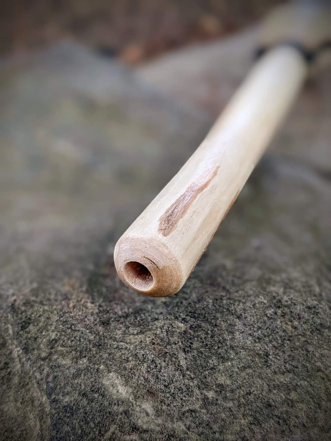 Elder Wood Deer Hide Rattle