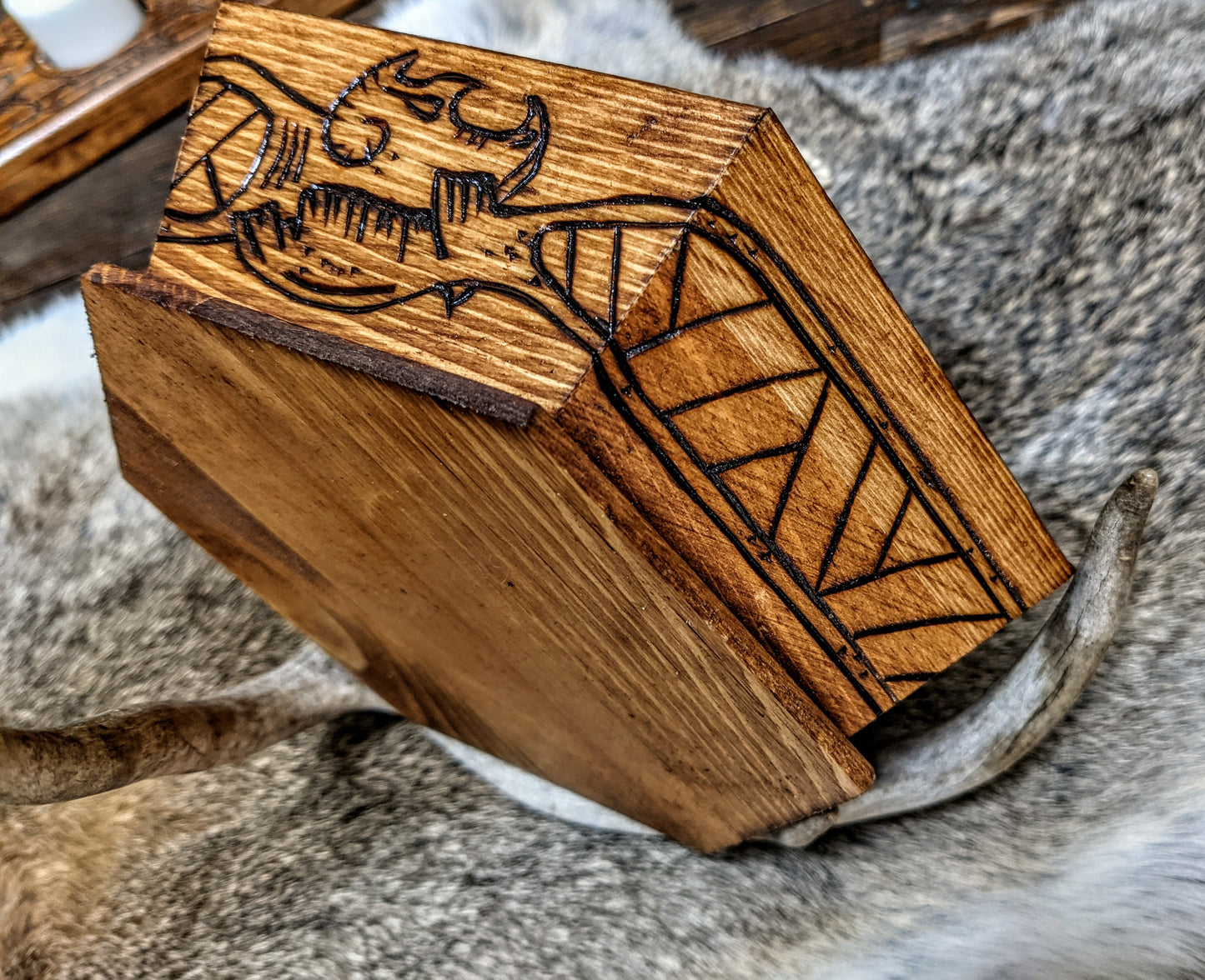 Red Oak Rune Sticks Jormungandr Sand Tray Nornir Blind Pull Rune Set