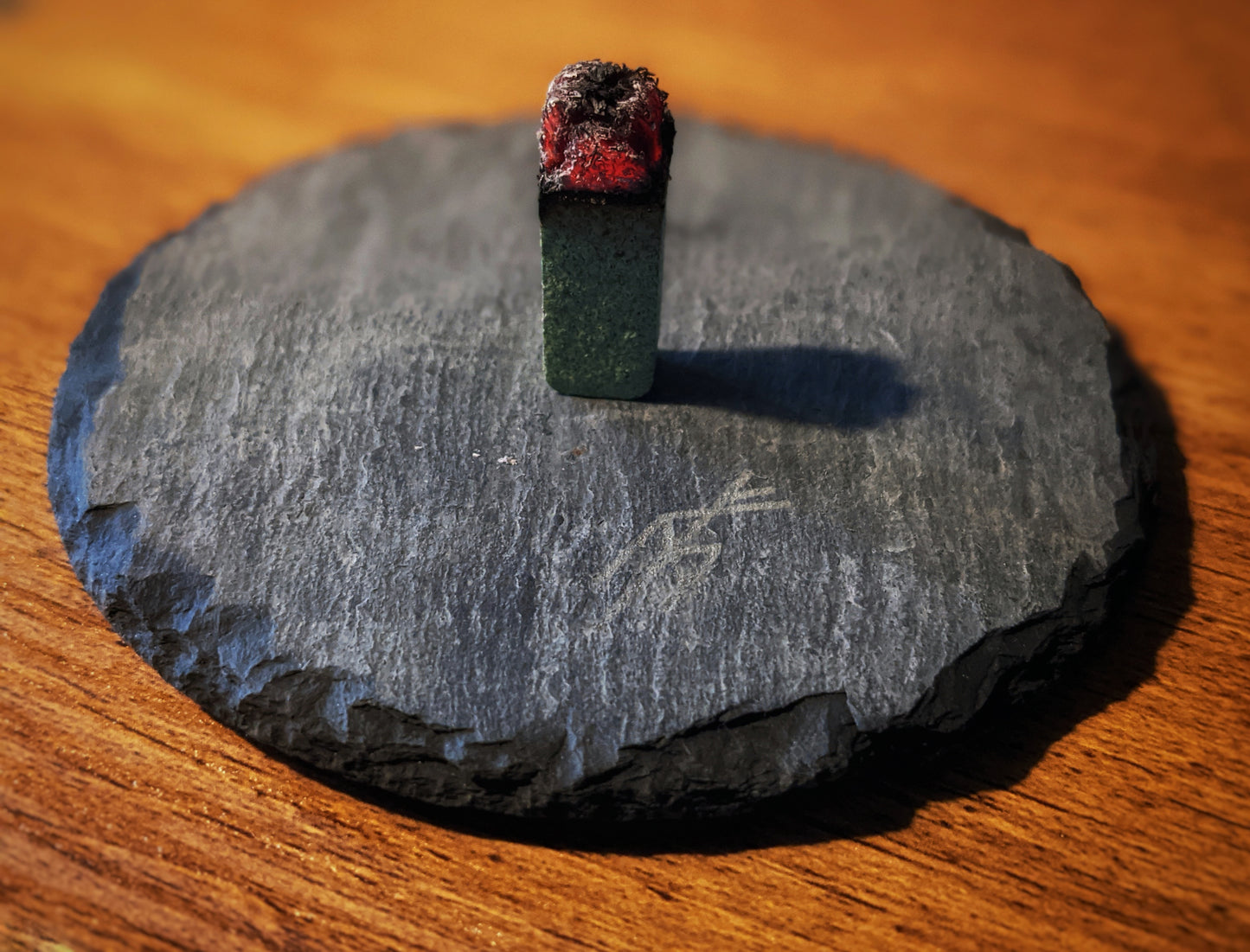 Fir Wood Natural Block Incense with Slate Holder | Natural Balsam Wood Incense | Incense Gift Box | Norse Pagan | Mountain Shaman