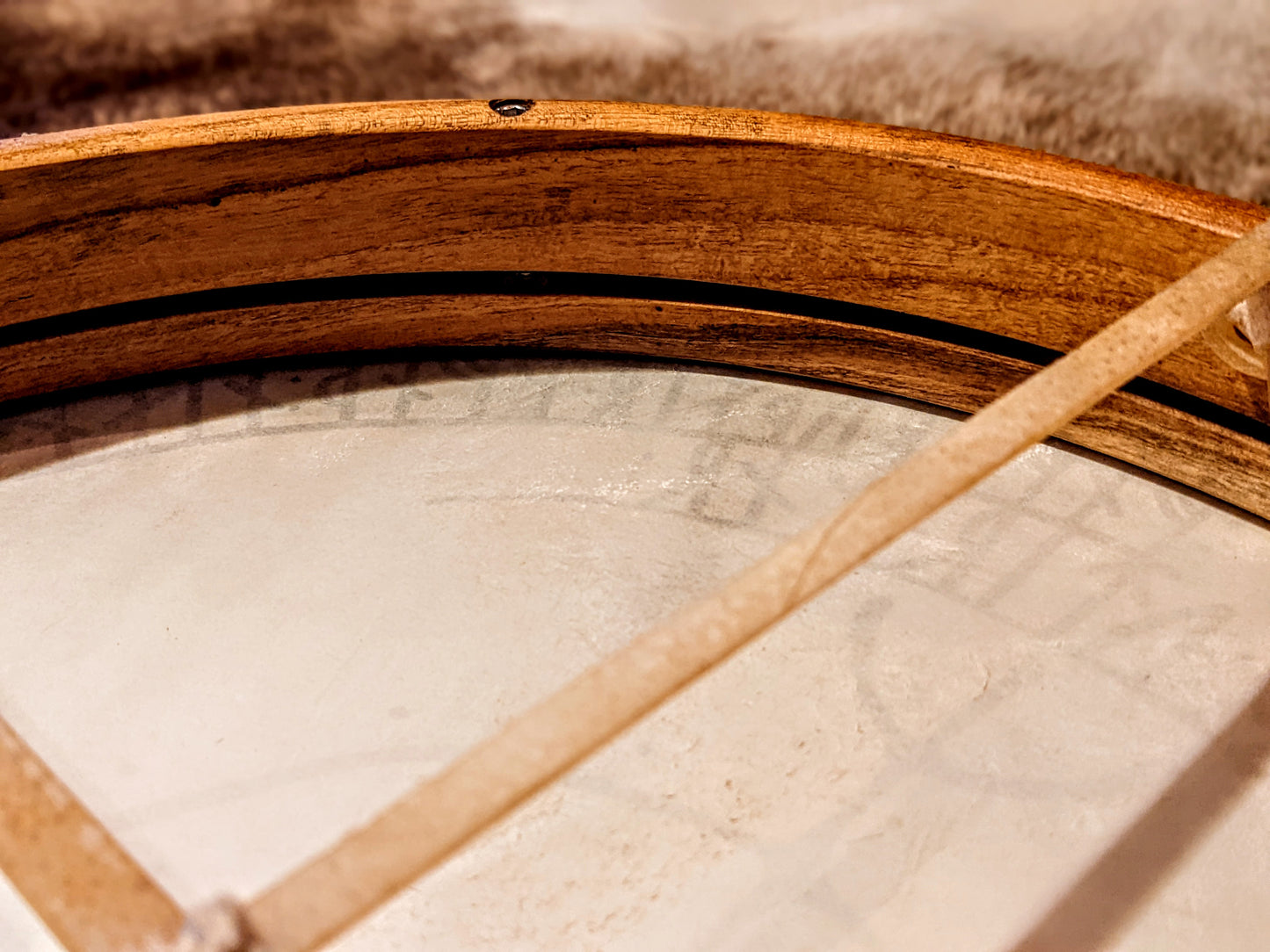 Ragnarök Sun 16" Goat Hide Shaman Drum | Hand Painted Rune Art | Norse Pagan Drum | Nordic Drum