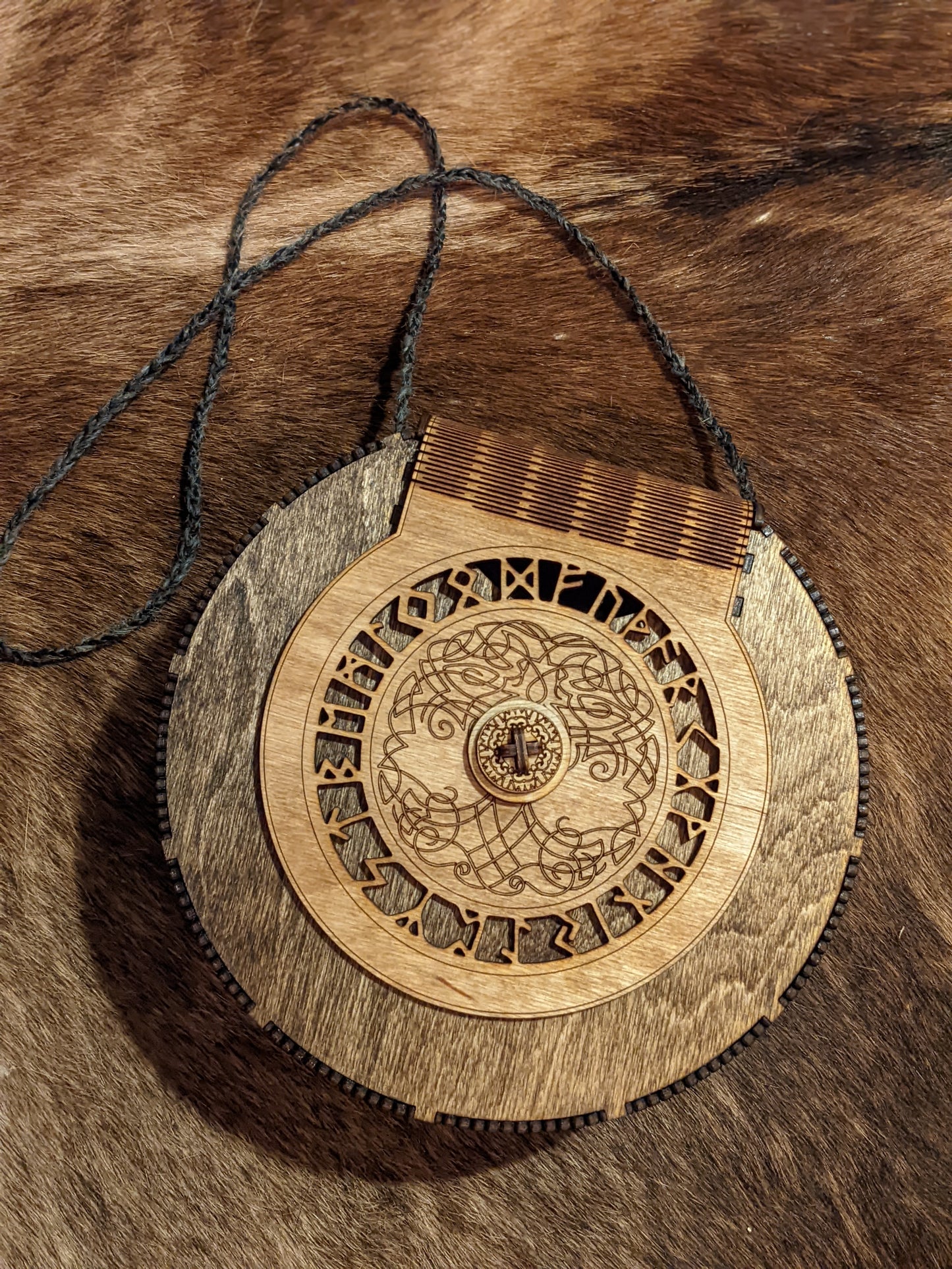 All Wood Purse | Living Edge Wood Rune Bag