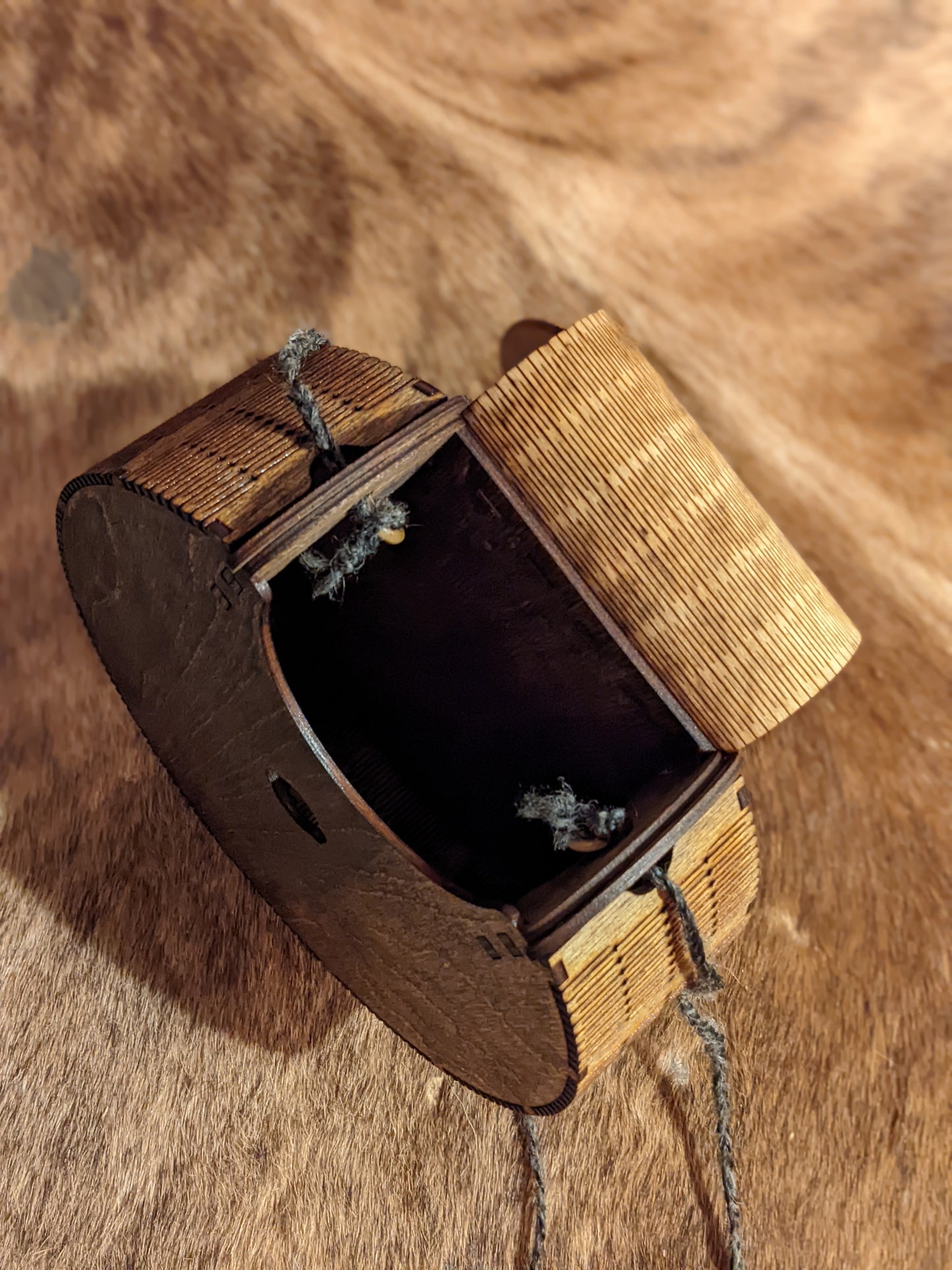 All Wood Purse | Living Edge Wood Rune Bag