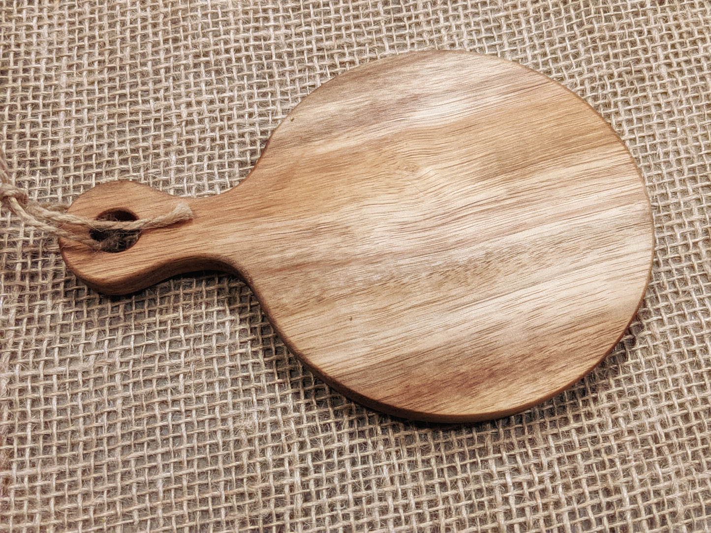 7 Inch Circle Acacia Wood Cutting Board | Elder Futhark Runes