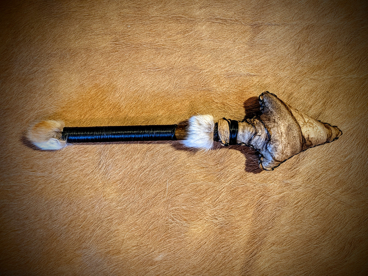 Icelandic Magic Stave Rotakross | Elk Hide Shaman Rattle