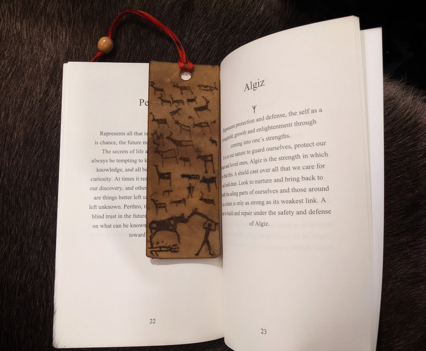 Elk Hide Petroglyph Bookmark | Nordic Art