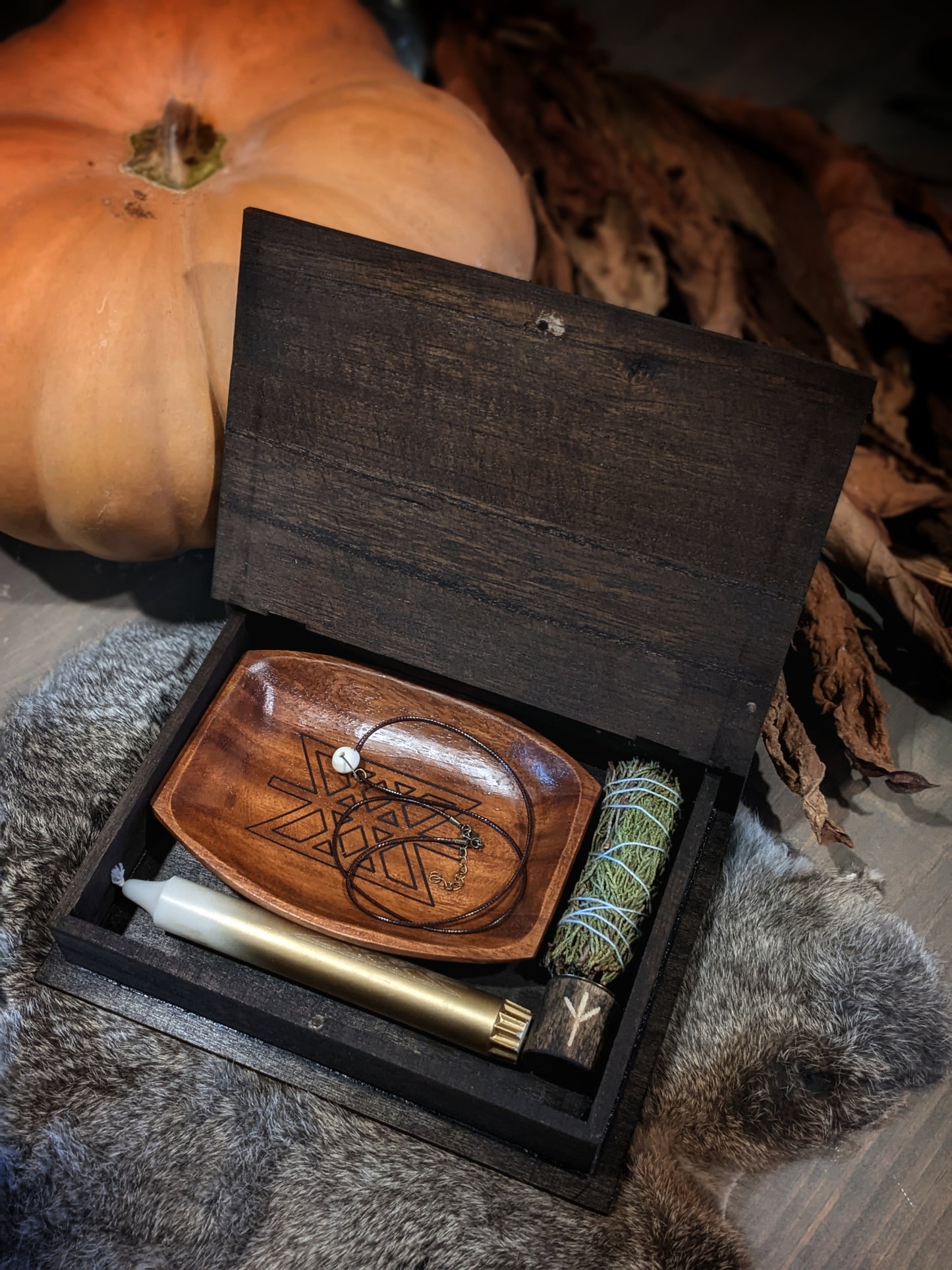 Mother's Night Wood Yule Disir Box | Gift Box