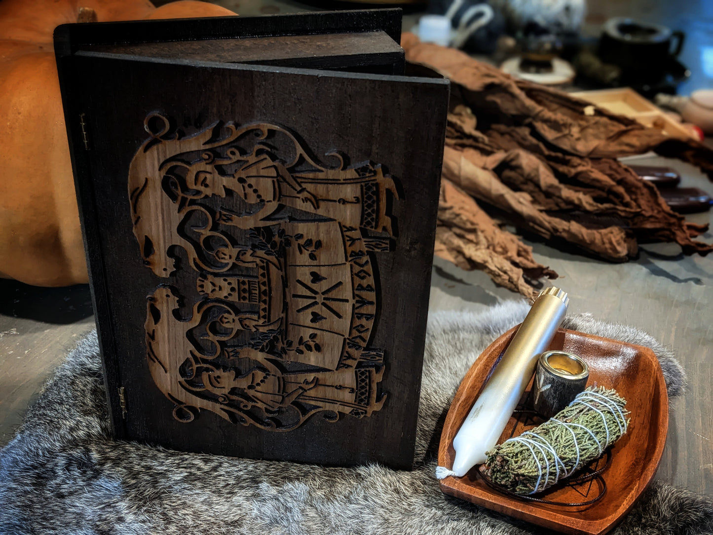 Mother's Night Wood Yule Disir Box | Gift Box