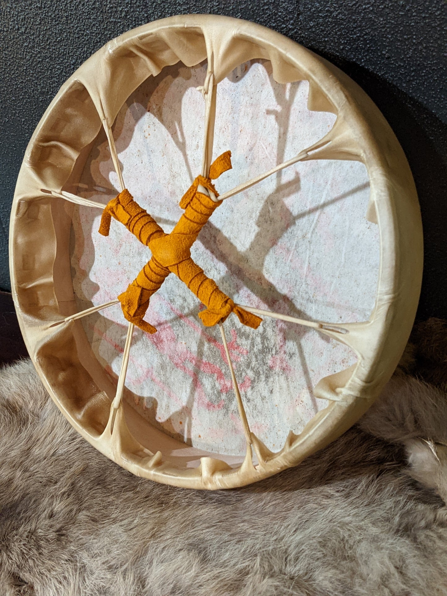 Wyrd Blue 10" Hand Drum + Kuksa Set (Plain or Folk Art)