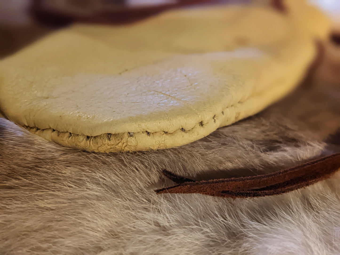 Deer Rib Rune Set in Elk Leather Medicine Bag | Wearable Neck Pouch | Rune Bag
