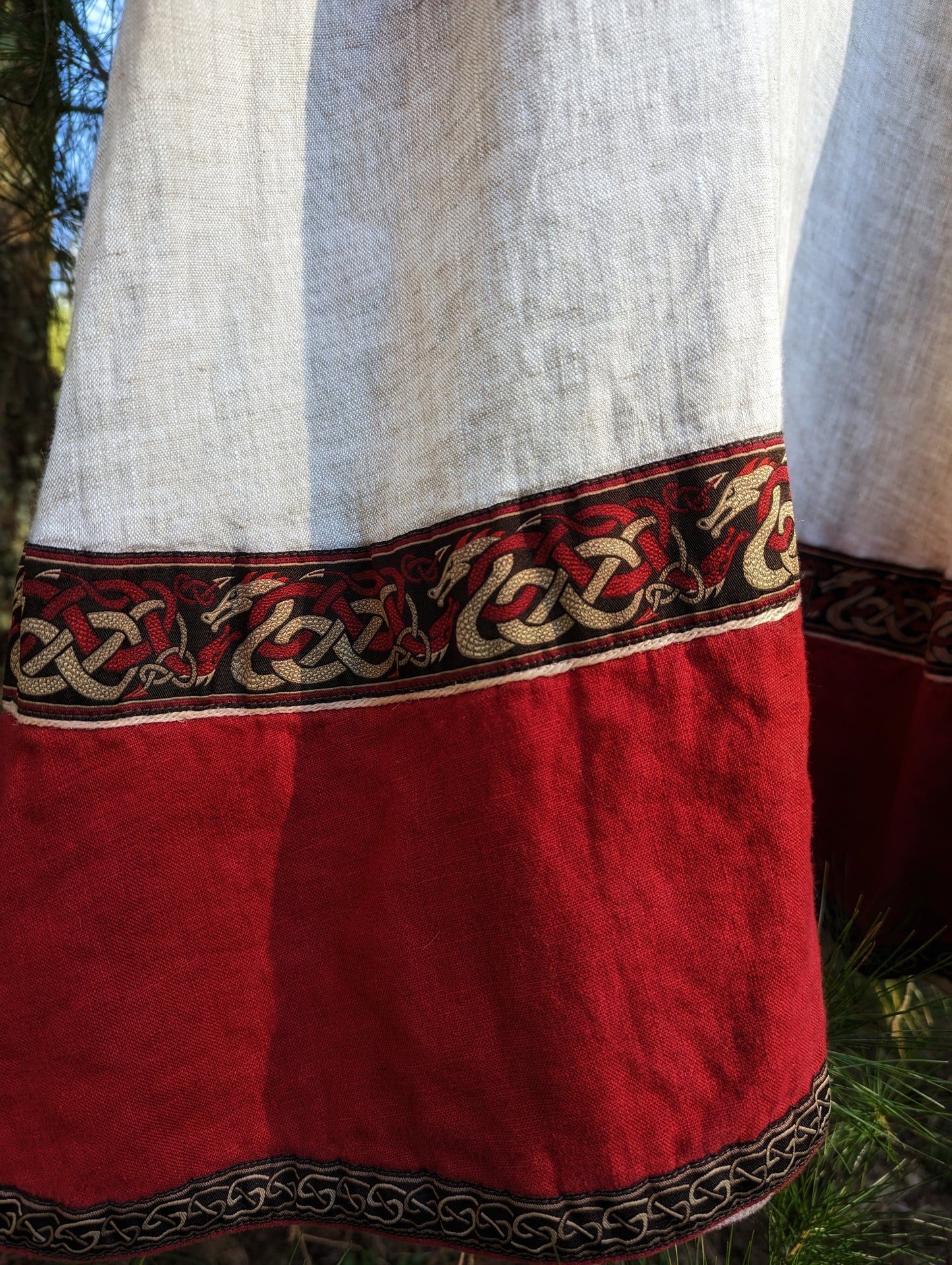 Flax Linen Armstreet Viking Dragon Tunic