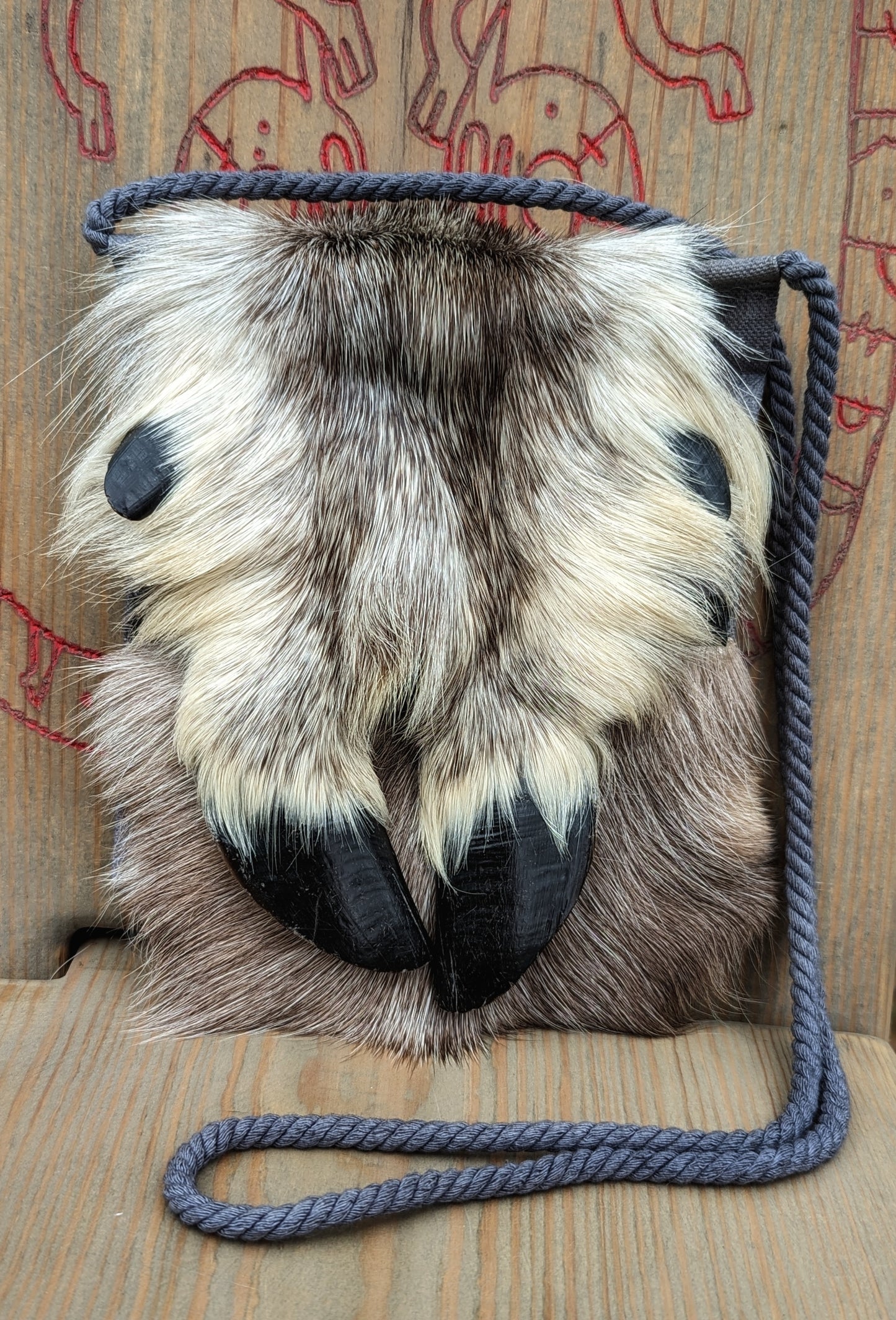 Reindeer Leg and Hoof Zippered Pouch