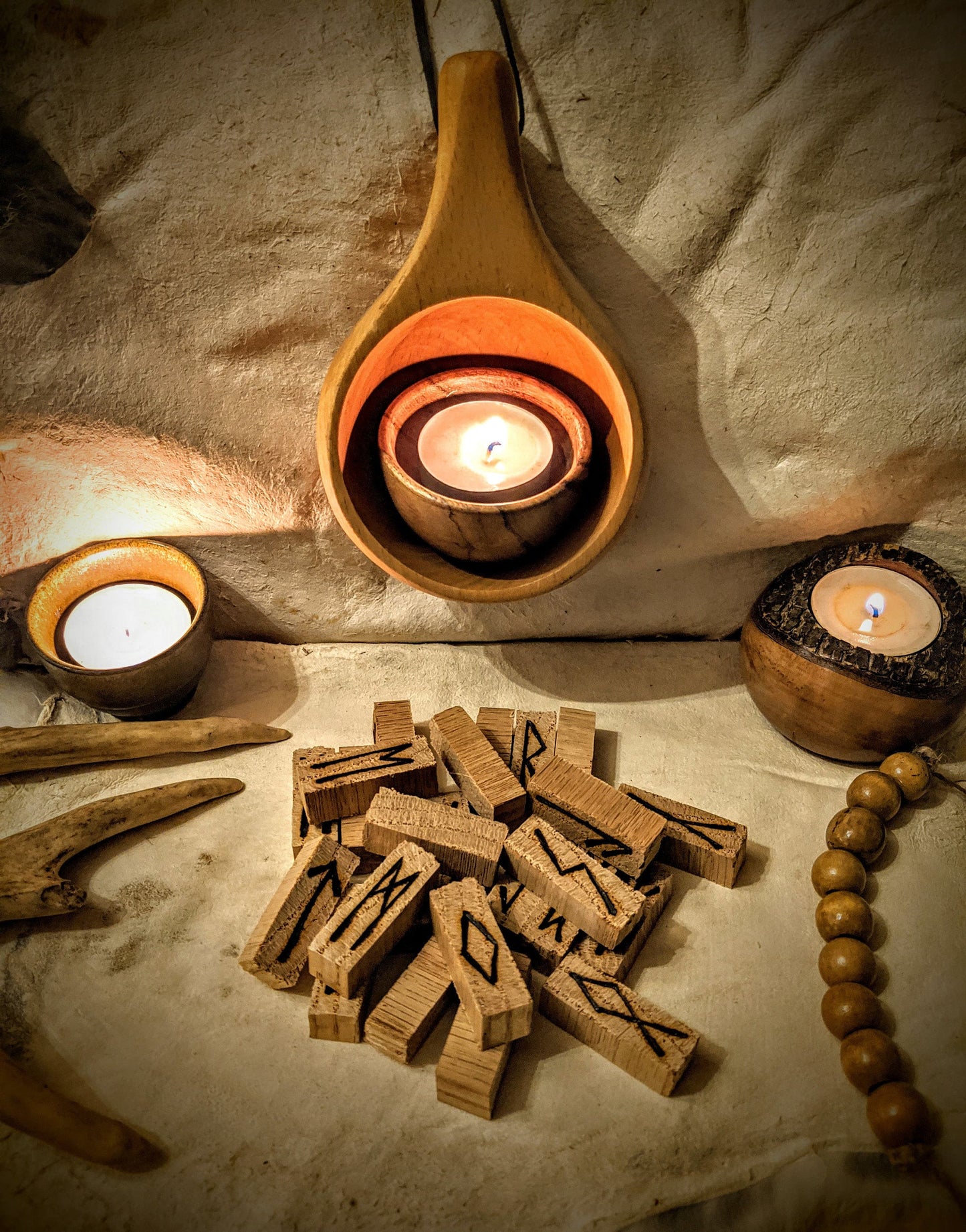 Oak Rune Sticks Rune Set Elder Futhark Wood