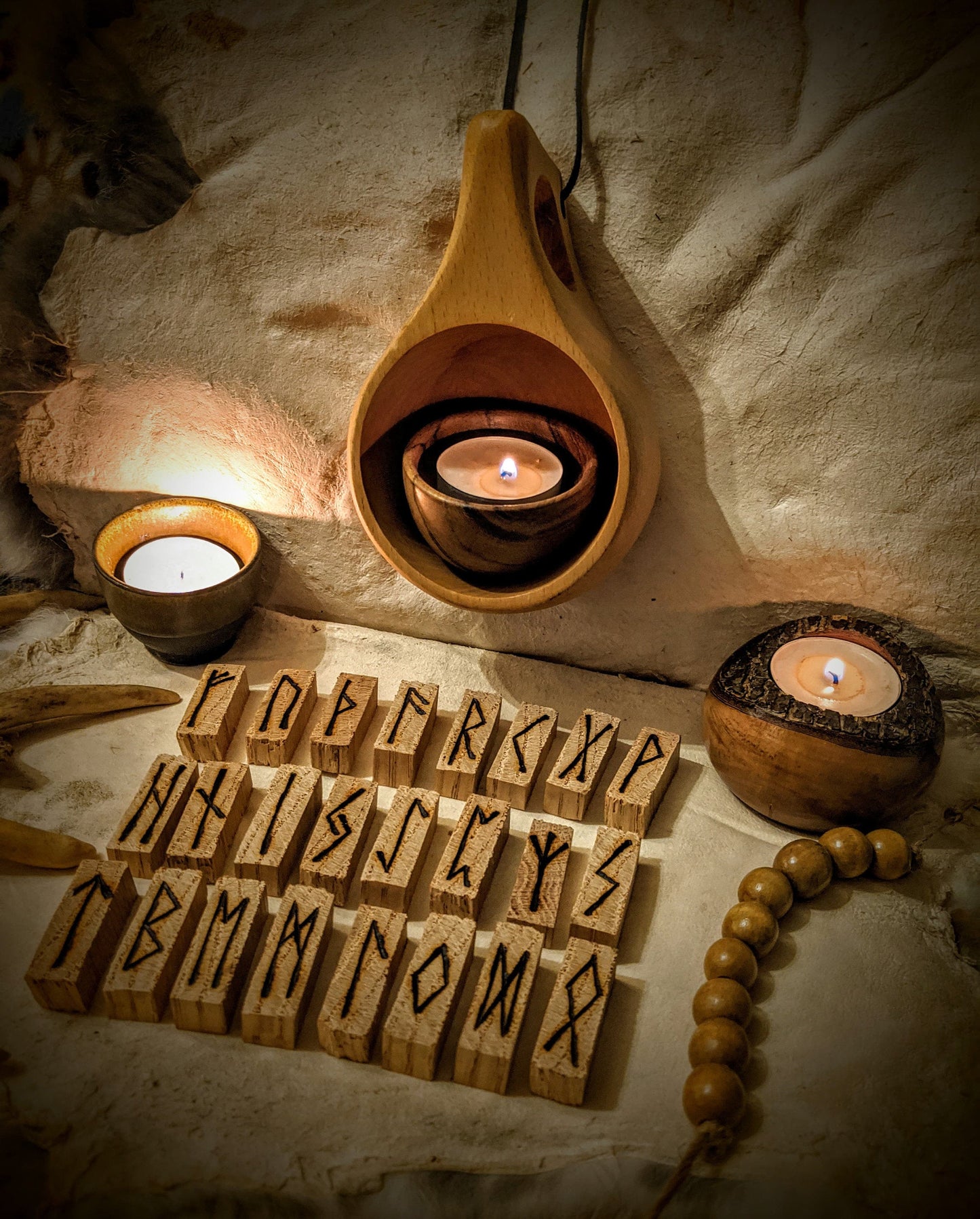 Oak Rune Sticks Rune Set Elder Futhark Wood
