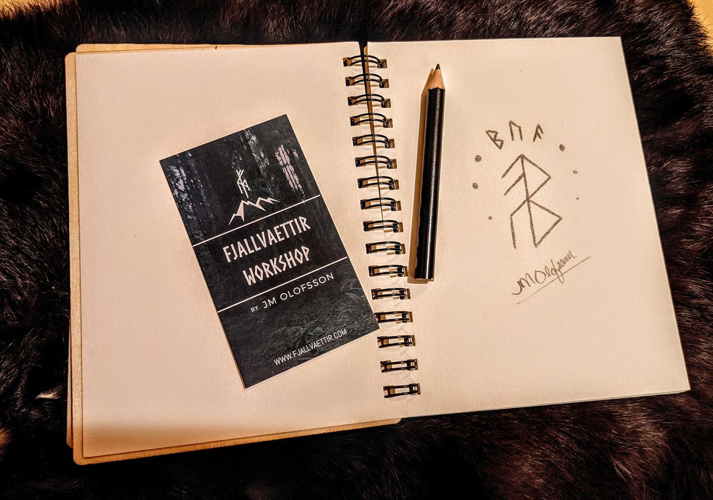 Custom Yggdrasil Pagan Witch Asatru Heathen Notepad Sketchbook Field Notes Blank Page